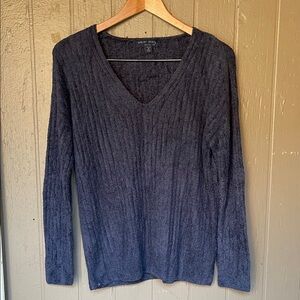 Barefoot Dreams CozyChic Lite ribbed petite Sweater in blue